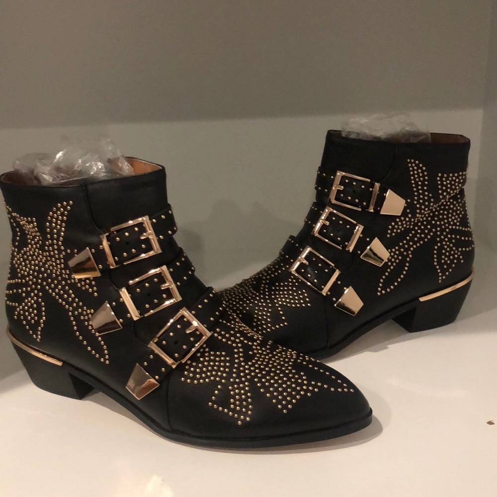 Suzanne Boots studded style